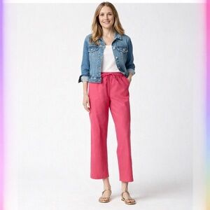 J Crew Factory Pink Straight Leg Ankle Pants